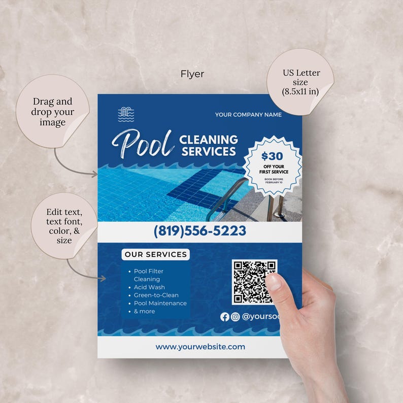 Pool Proposal Pool Cleaning Service Agreement Contract Template Editable Pool Care ...