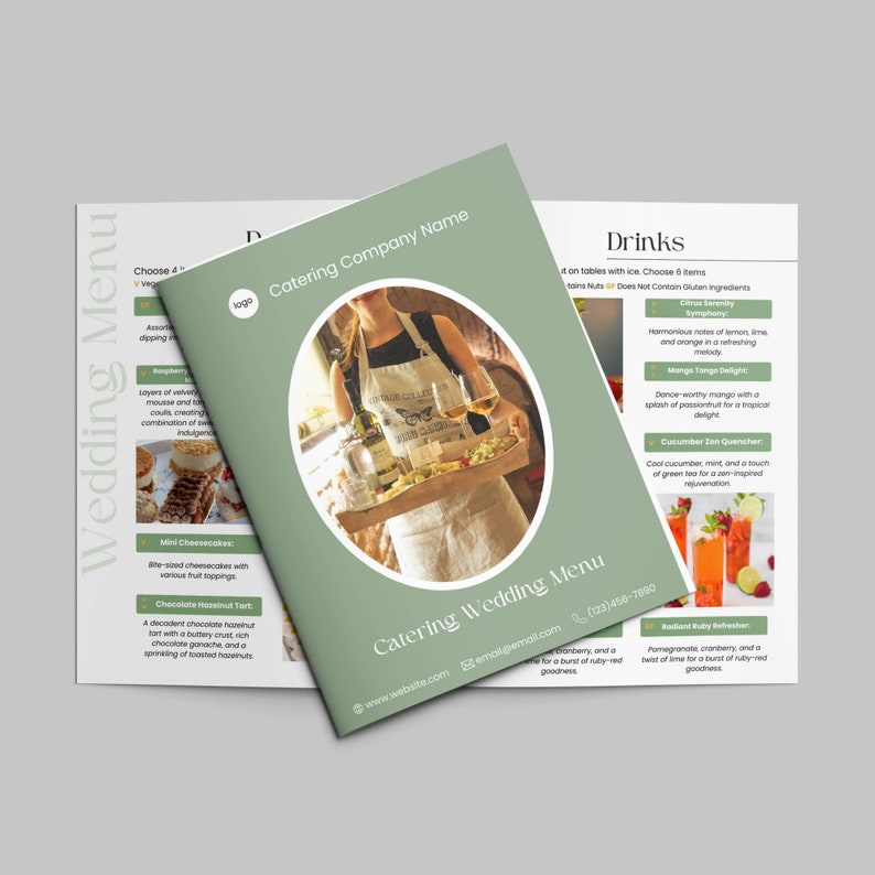 Catering Menu Price Guide Template Canva. Wedding Catering Charcuterie