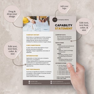 Capability statement template