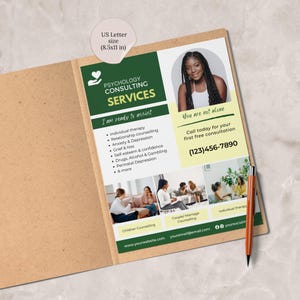 Psychology Flyer Canva Template