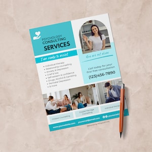 psychology consulting flyer