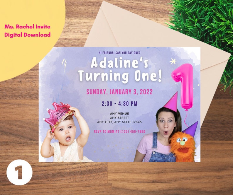 Ms Rachel Birthday Invitation [multiple Themes] - Etsy