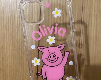 Phone Case | Personalised Phone | Percy | Pig | Decal Sticker | Gift | iPhone | Samsung