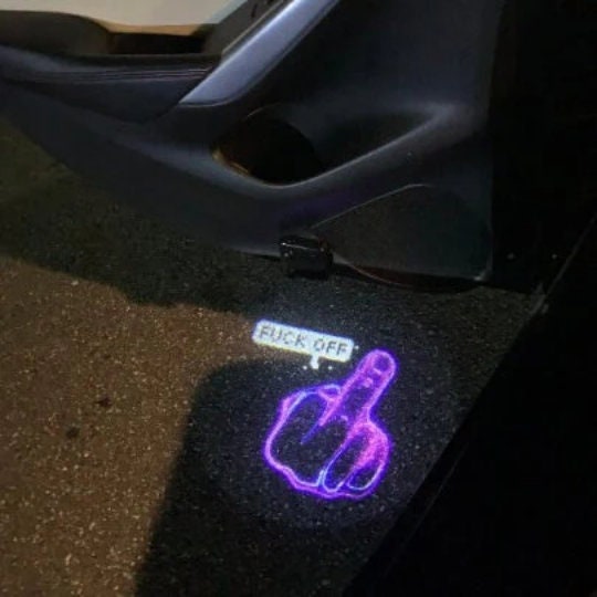Middle Finger Light Car 