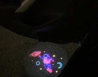 Space Man Puddle Door Light Accessory | Aliens | Neon Lights | Car Accessories Car accessories