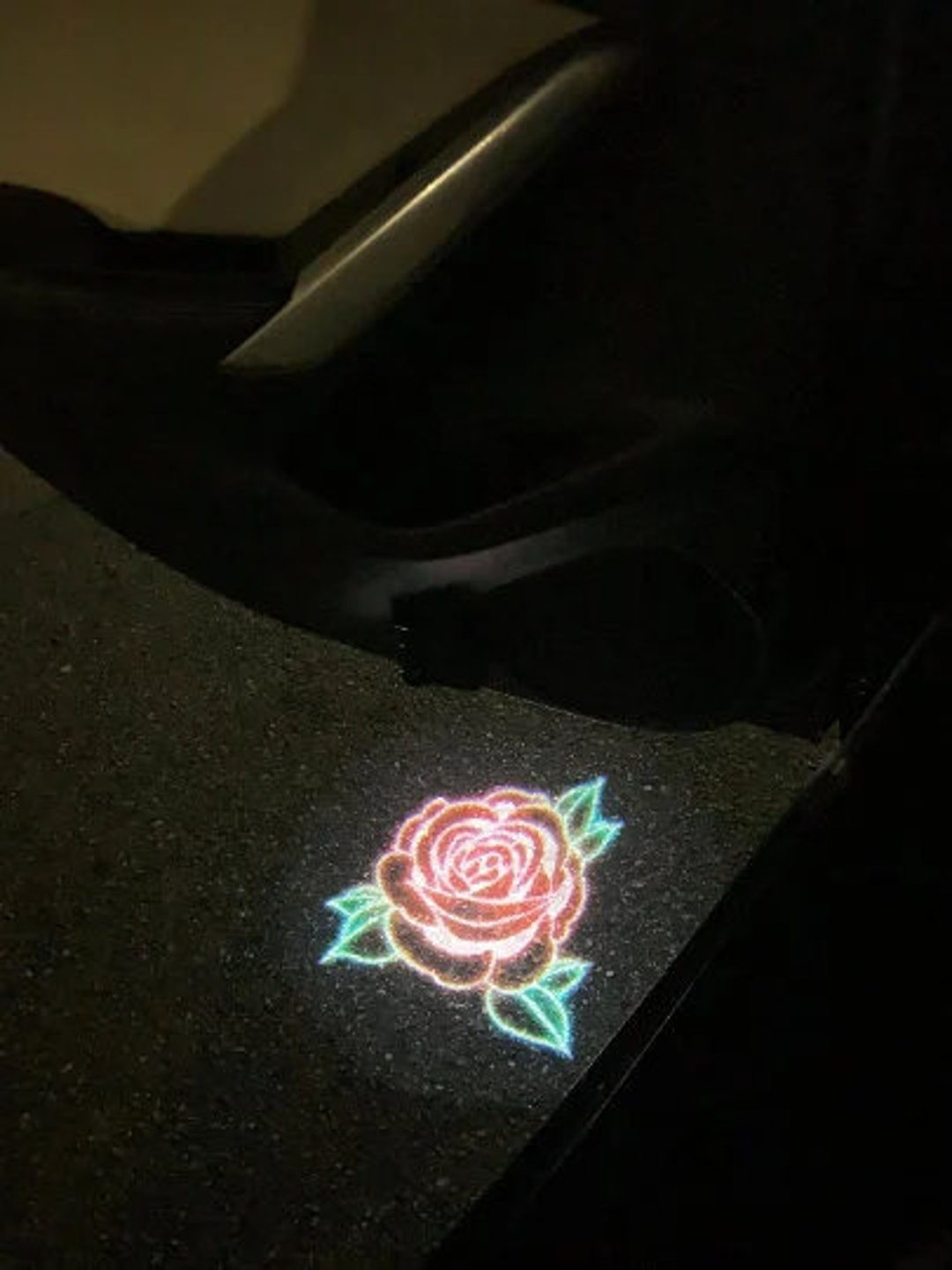 Beautiful Neon Rose Car Door Light Accessory Puddle Door Light gift
