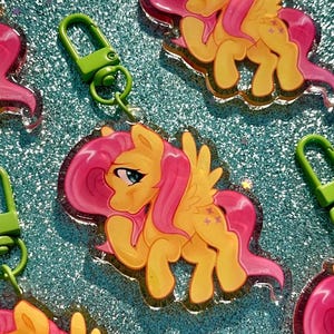 fluttershy keychain