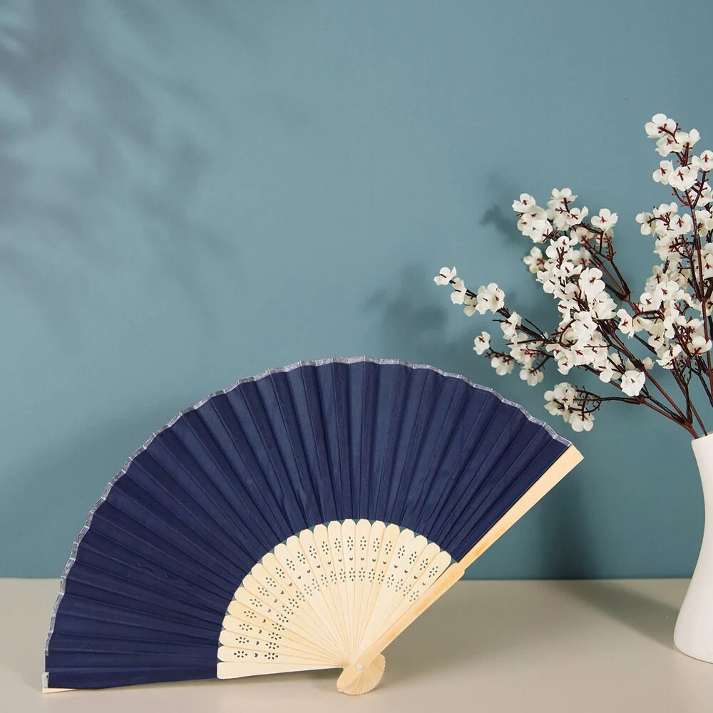 Personalized Silk Fans BULK, Wedding Favors Silk Fans, Bridal Shower