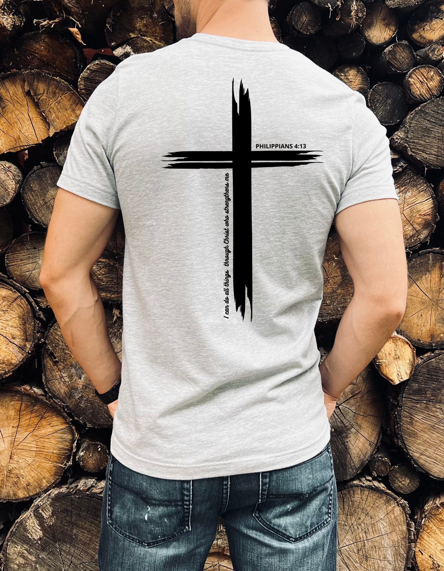 I Can Do All Things Through Christ Philippians 4:13 Black Logo Unisex ...