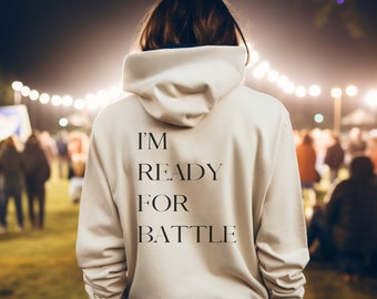 Ephesians 6:10-18 | Armor of God | I'm Ready for Battle | Front and Back print | Unisex Heavy Blend™ Hooded Sweatshirt
