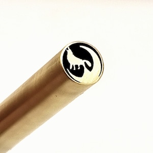 Moon and wolf Mosaic Pin 6-8-10 MM Length 100 mm high quality brass mosaicc knife pin for custom knives and handles