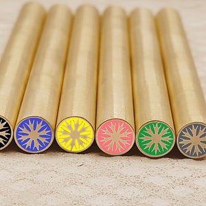 MP12-Mosaic Pin 6-8-10 MM Length 100 mm high quality brass mosaicc knife pin for custom knives and handles