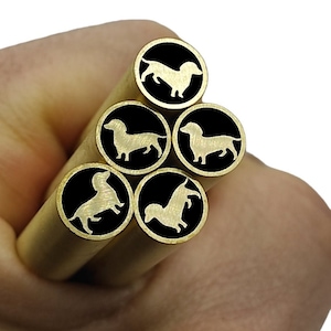 Dachshund Mosaic Pin 6-8-10 MM Length 100 mm high quality brass mosaicc knife pin for custom knives and handles