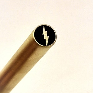 Lightning Bolt Mosaic Pin 6-8-10 MM Length 100 mm high quality brass mosaicc knife pin for custom knives and handles