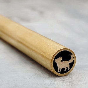WOLF CUB Mosaic Pin 6-8-10 MM Length 100 mm high quality brass mosaicc knife pin for custom knives and handles