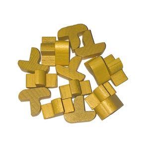 CATAN Seafarers Replacement wood set - Yellow
