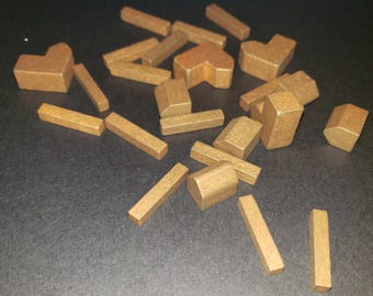 CATAN ベースゲーム交換用木製セット、ブロンズ - Etsy 日本