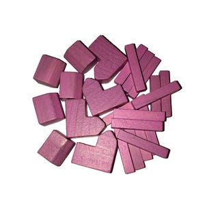 CATAN Base Game Replacement wood, Pink