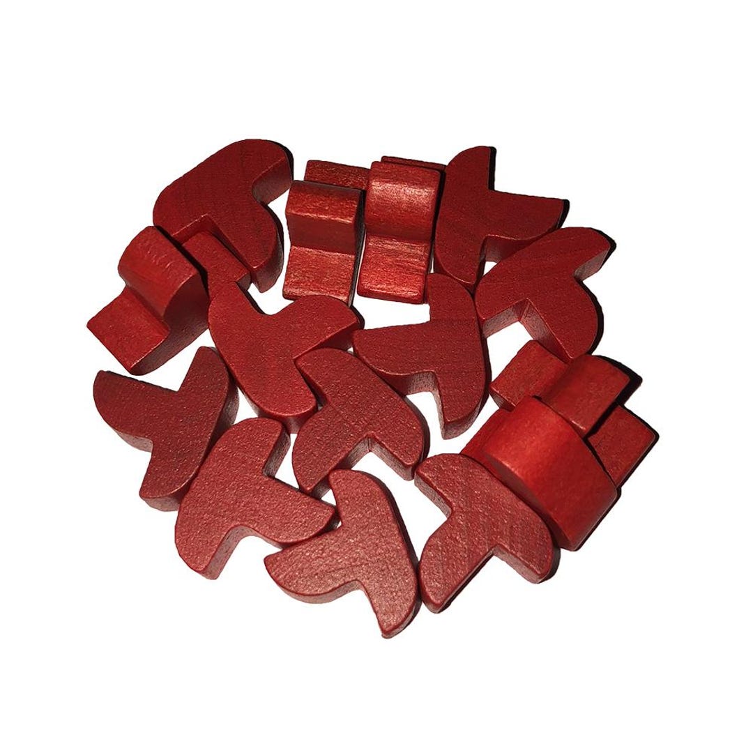 CATAN シーファーラーズ 交換用木材セット - レッド - Etsy 日本