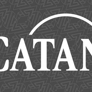Catan Logo Sticker - Silhouette - 3.5&quot;x7&quot;