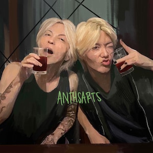 Yuta and Hyde Art Print