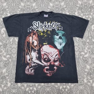Vintage Slipknot Mask T Shirt Size Large OVP Single Stitch Band Tee