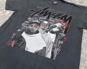 Vintage Stussy & Nate Dogg Shirt Large Raptee Snoop Dogg