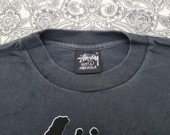 Stussy Tシャツ Lサイズ ネイト・ドッグ スヌープ・ドッグ ウォーレンG Vintage Stussy & Nate Dogg Shirt Large Raptee Snoop Dogg