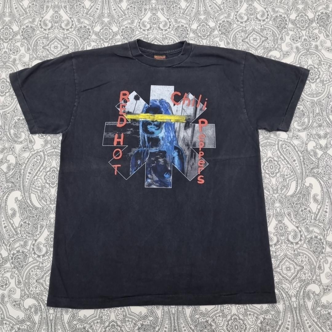 Tシャツ ＲＨＣＰ　　サイズＳ　グレー レッド ホット チリ ペッパーズ Red Hot Chili Peppers 音楽T