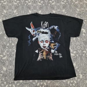 Vintage KORN Band T Shirt Large See You Other Side Tour USA New Metal Slipknot 2006