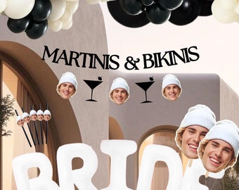 Martinis & Bikinis Bachelorette Decor | Bikinis and Martinis Bachelorette Party Banner | Tini Party Decor | Pool Bachelorette Decor