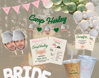 Camp Bachelorette Party Decor | Last Trail Before The Veil | Campfire & Brews Before I Do Party Decor | Let’s Get Toasted | Adult Camp Bach