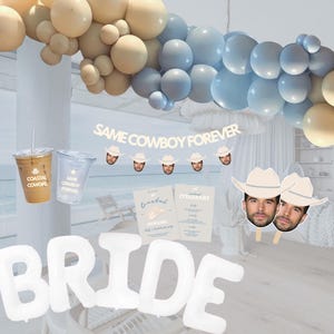Decorazioni per addio al nubilato in stile cowgirl sulla costa / Decorazioni per addio al nubilato in stile costiero / Decorazioni per feste in stile cowboy per sempre / Decorazioni per feste in stile costiero, cowgirl sulla spiaggia