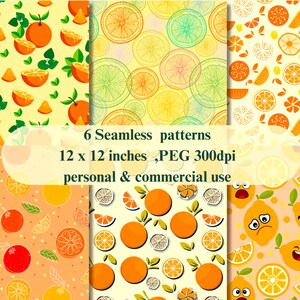 6 Boho Seamless Digital Papers: Scrapbook, Backgrounds, Patterns, and Commercial Use - Cute Boho Designs