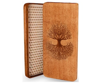 Sadhu Board for Beginners, Wooden Yoga Board for Acupressure and Meditation, Massage Acupuncture, Nail pitch 0.31 in (8 mm)