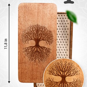 Sadhu Board for Beginners, Wooden Yoga Board for Acupressure and Meditation, Massage Acupuncture, Nail pitch 0.31 in (8 mm) image 4