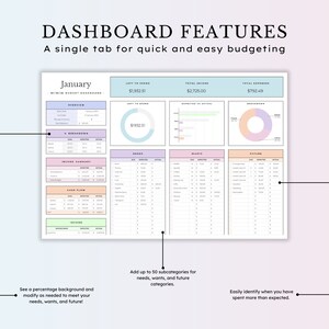 50/30/20 Budget Spreadsheet - A versatile Google Sheets Budget Template for monthly budgeting, paycheck tracking, and biweekly planning. Includes options for 70/20/10 budgeting, helping you manage finances efficiently with customizable categories