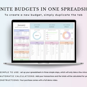 50/30/20 Budget Spreadsheet - A versatile Google Sheets Budget Template for monthly budgeting, paycheck tracking, and biweekly planning. Includes options for 70/20/10 budgeting, helping you manage finances efficiently with customizable categories