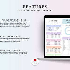 50/30/20 Budget Spreadsheet - A versatile Google Sheets Budget Template for monthly budgeting, paycheck tracking, and biweekly planning. Includes options for 70/20/10 budgeting, helping you manage finances efficiently with customizable categories