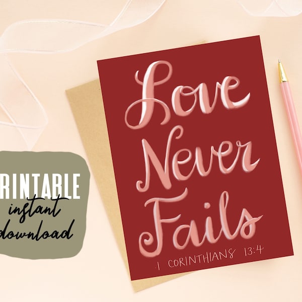 Christian Valentine Etsy