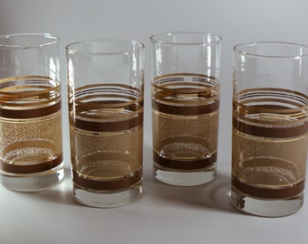 Vasos de vidrio Vintage Libbey MCM