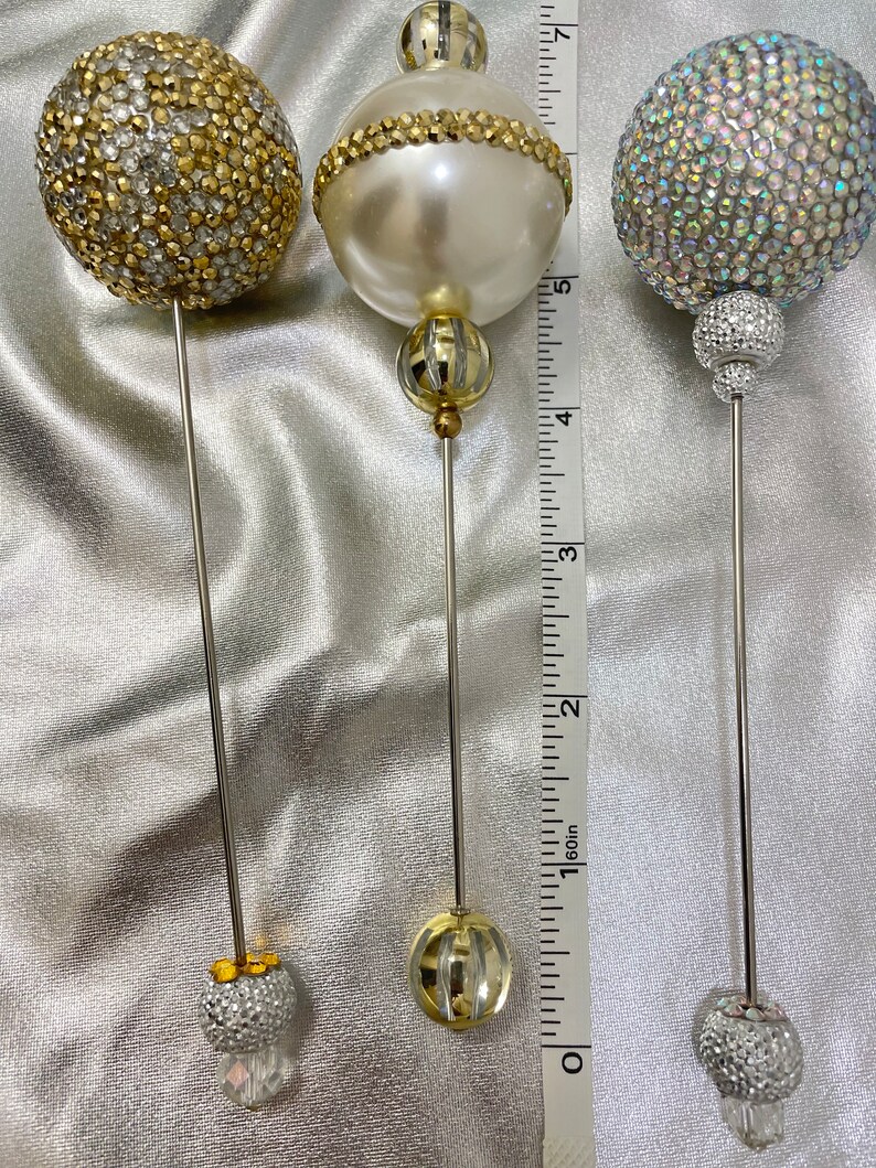 Extra Large Hat Pin, Gold, Silver, Diamond Etsy