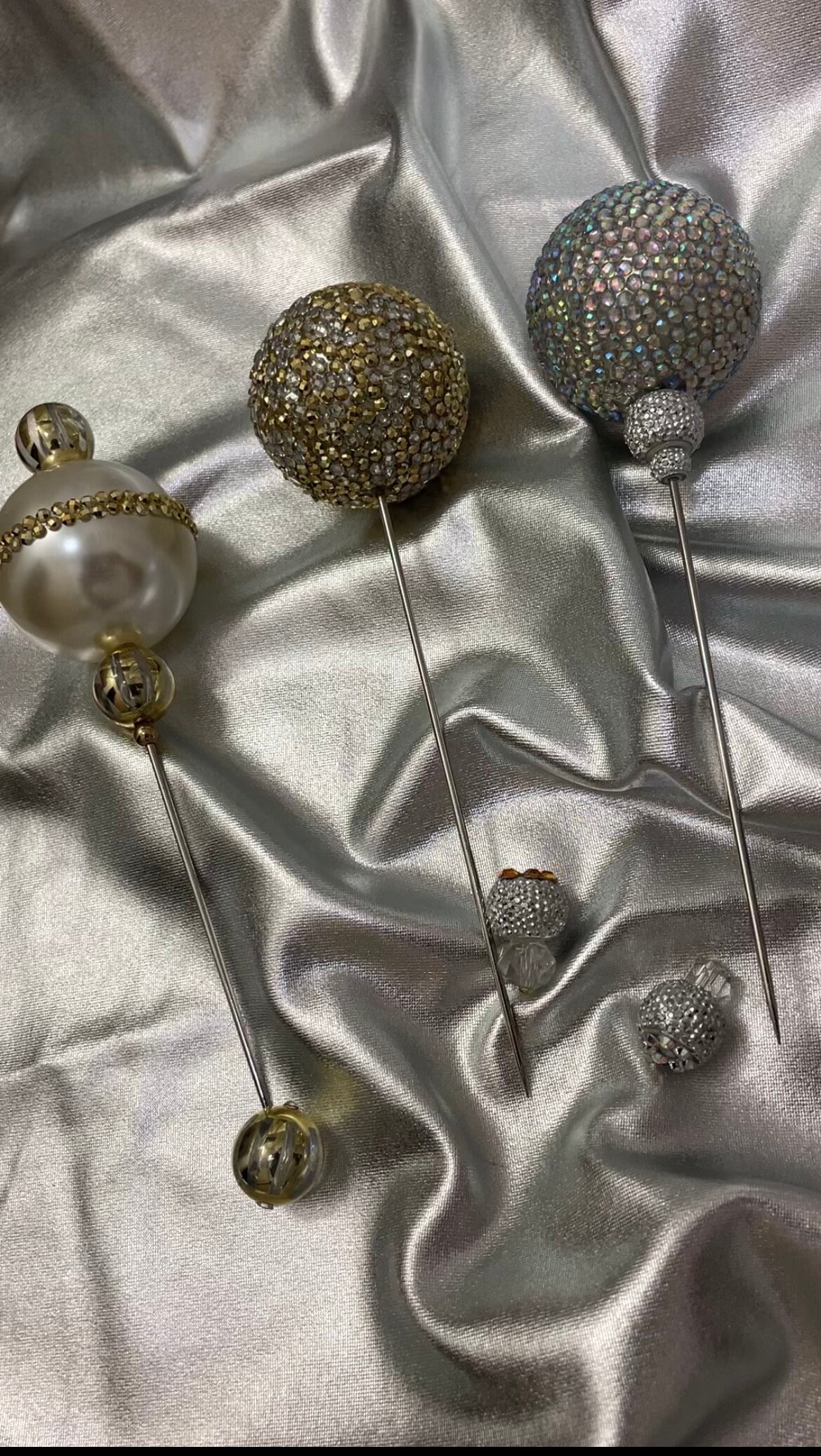 Extra Large Hat Pin, Gold, Silver, Diamond Etsy