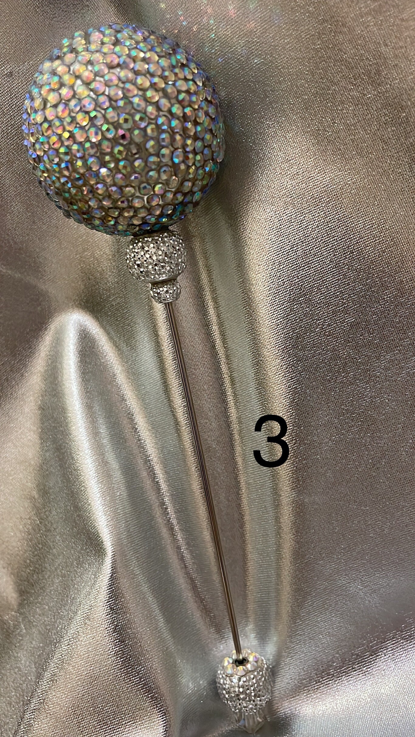 Extra Large Hat Pin, Gold, Silver, Diamond Etsy