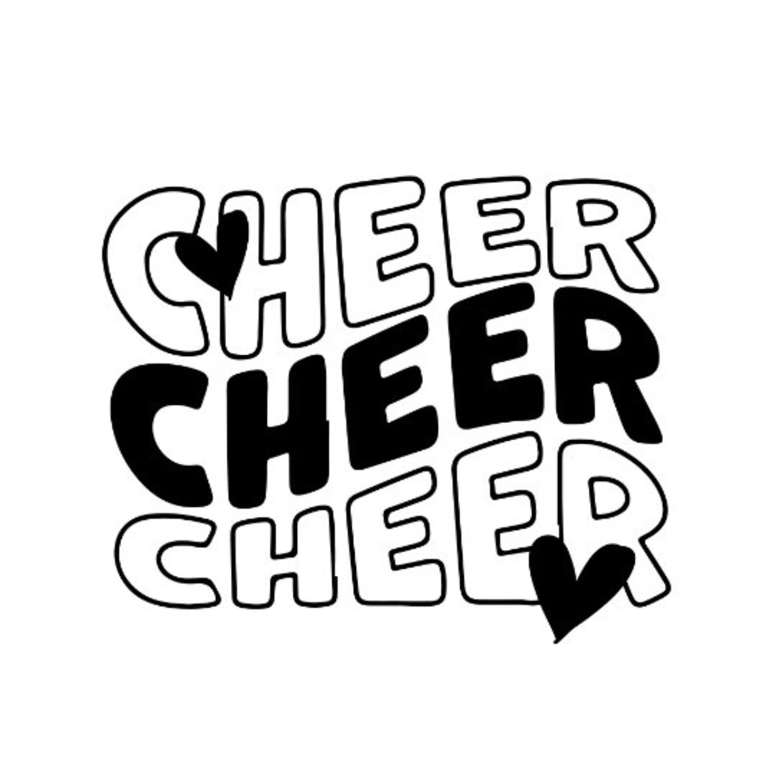 Cheer SVG File Instant Download Cheer Cut File for Cricut Etsy