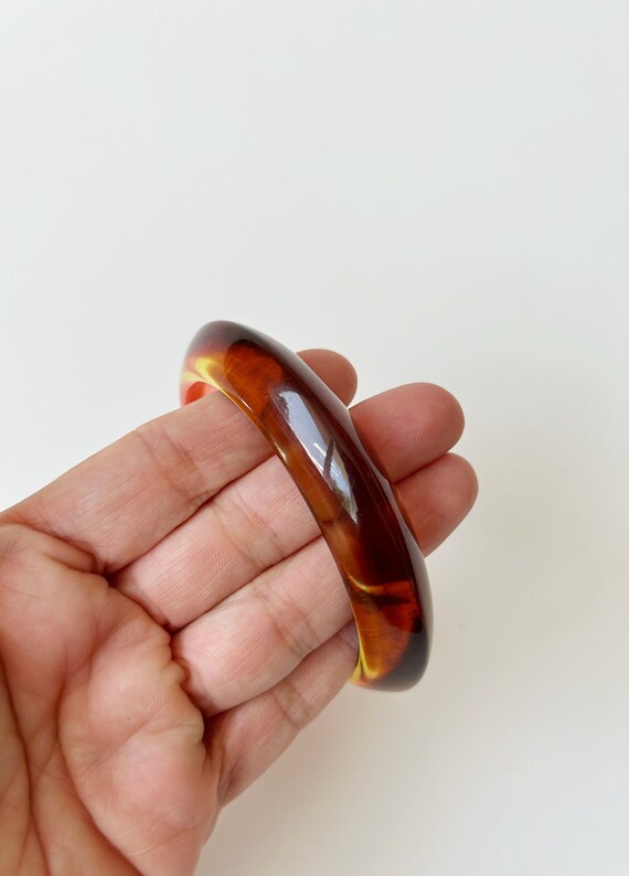 Acrylic Bracelet Transparent Gradient. 1990s. Tra… - image 5