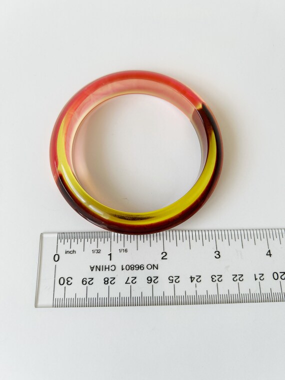 Acrylic Bracelet Transparent Gradient. 1990s. Tra… - image 6