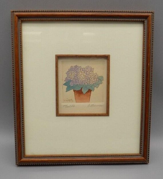Brooke Morrison Signed Numbered Print Violets 84/20 Edition II