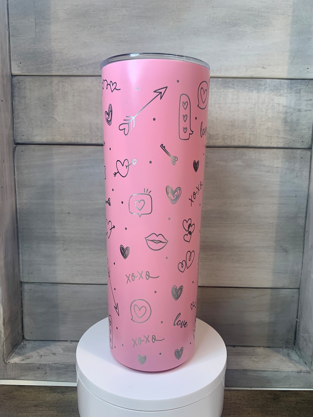 20oz Valentines Laser Engraved Tumbler Etsy