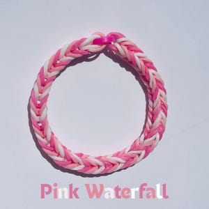 Rubber Band Bracelets & Chokers Pink Waterfall